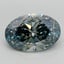 4.38 Ct. Fancy Vivid  Blue Oval Lab Grown Diamond