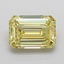 7.35 Ct. Fancy Intense Yellow Emerald Lab Grown Diamond