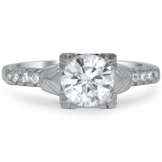 Custom Vintage Moissanite Ring