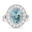 Modern Aquamarine Cocktail Ring