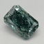 1.10 Ct. Fancy Vivid Green Radiant Lab Grown Diamond