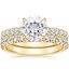 18KY Moissanite Sienna Diamond Bridal Set (7/8 ct. tw.), smalltop view