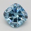 1.59 Ct. Fancy Intense Blue Cushion Lab Grown Diamond