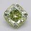 2.02 Ct. Fancy Intense  Green Cushion Lab Grown Diamond