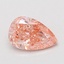 0.97 Ct. Fancy Vivid Pink Pear Lab Grown Diamond
