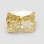 1.37 Ct. Fancy Vivid Yellow Cushion Lab Grown Diamond
