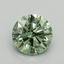 0.82 Ct. Fancy Vivid Green Round Lab Grown Diamond