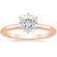 14K Rose Gold Esme 1.8mm Ring, smalltop view