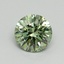 0.65 Ct. Fancy Vivid Pacific Green Round Lab Grown Diamond