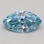 2.05 Ct. Fancy Intense Greenish Blue Marquise Lab Grown Diamond
