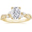18K Yellow Gold Luxe Willow Diamond Ring (1/4 ct. tw.), smalltop view