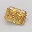0.77 Ct. Fancy Vivid Yellow Radiant Lab Grown Diamond
