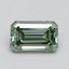 1.01 Ct. Fancy Intense Pacific Green Emerald Lab Grown Diamond