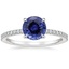 18K White Gold Viviana Half Coverage Diamond Ring, smalltop view