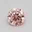 0.37 Ct. Fancy Intense Pink Round Lab Grown Diamond
