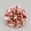 2.52 Ct. Fancy Intense Pink Round Lab Grown Diamond