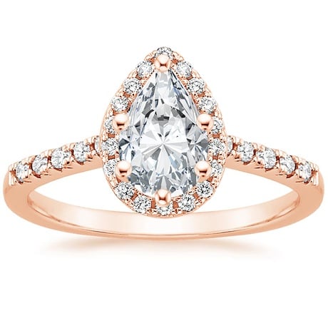 14K Rose Gold Odessa Diamond Ring (1/5 ct. tw.) with Sonora Diamond Ring (1/8 ct. tw.)