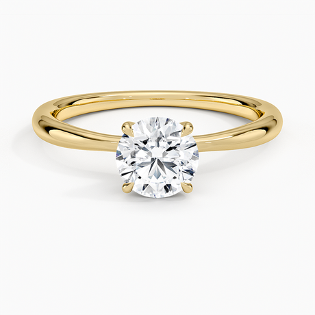 2mm solitaire Engagement Ring - Freesia