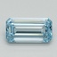 1.01 Ct. Fancy Vivid Blue Emerald Lab Grown Diamond