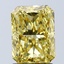 2.09 Ct. Fancy Vivid Yellow Radiant Lab Grown Diamond