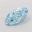 1.59 Ct. Fancy Vivid  Blue Oval Lab Grown Diamond
