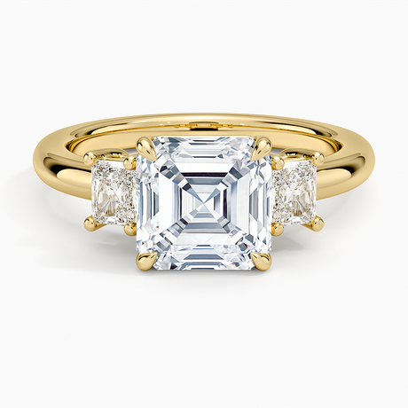 Helena Radiant-Cut Three Stone Diamond Ring (3/8 ct. tw.)