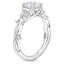 Platinum Azalea Twist Diamond Ring, smallside view