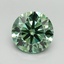 3.05 Ct. Fancy Vivid Pacific Green Round Lab Grown Diamond