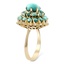 The Joslyn Ring, smalltop view on a hand