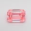 0.73 Ct. Fancy Vivid Pink Emerald Lab Grown Diamond