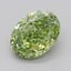 2.01 Ct. Fancy Vivid  Green Oval Lab Grown Diamond