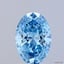 1.03 Ct. Fancy Vivid Blue Oval Lab Grown Diamond