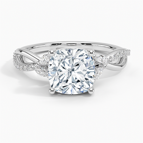 Petite Twisted Willow Diamond Ring - Brilliant Earth