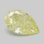 1.06 Ct. Fancy Vivid  Yellow Pear Lab Grown Diamond