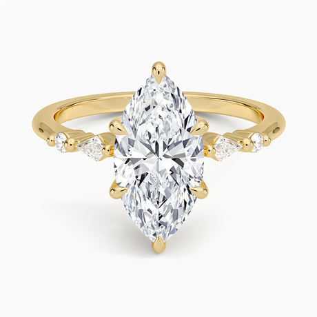 18K Yellow Gold Soraya Diamond Ring
