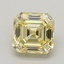 1.01 Ct. Fancy Intense  Yellow Asscher Lab Grown Diamond