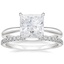 PT Moissanite Freesia Ring with Sia Diamond Open Ring, smalltop view