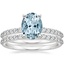 18KW Aquamarine Petite Shared Prong Bridal Set (1/2 ct. tw.), smalltop view