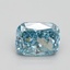 2.03 Ct. Fancy Intense Blue Cushion Lab Grown Diamond