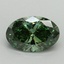 1.01 Ct. Fancy Vivid Pacific Green Oval Lab Grown Diamond