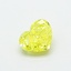 0.56 Ct. Fancy Vivid Yellow Heart Lab Grown Diamond