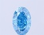 1.55 Ct. Fancy Vivid Blue Oval Lab Grown Diamond