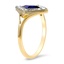 The Darian Ring, smalltop view on a hand