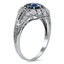 The Zada Ring, smalltop view on a hand