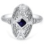 Art Deco Sapphire Cocktail Ring
