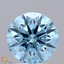 2.85 Ct. Fancy Vivid Blue Round Lab Grown Diamond