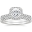 PT Moissanite Odessa Diamond Ring (1/5 ct. tw.) with Sonora Diamond Ring (1/8 ct. tw.), smalltop view