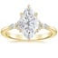 18K Yellow Gold Nadia Diamond Ring, smalltop view