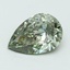 6.04 Ct. Fancy Vivid Green Pear Lab Grown Diamond