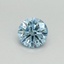 0.34 Ct. Fancy Vivid Blue Round Lab Grown Diamond
